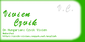 vivien czvik business card